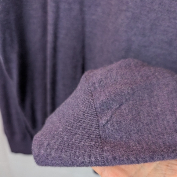 Newman Marcus Cashmere Purple V-Neck Sweater Size XXL In VGUC - Picture 10 of 10